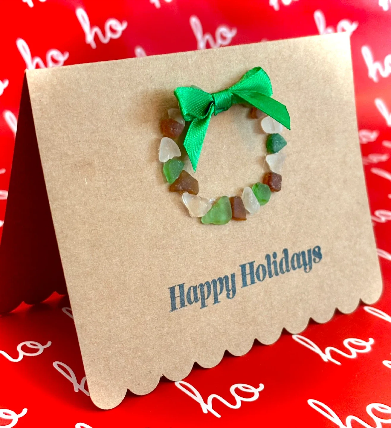 $5.00 Handmade ‘Beach Glass’ Christmas Cards image indicator(8)