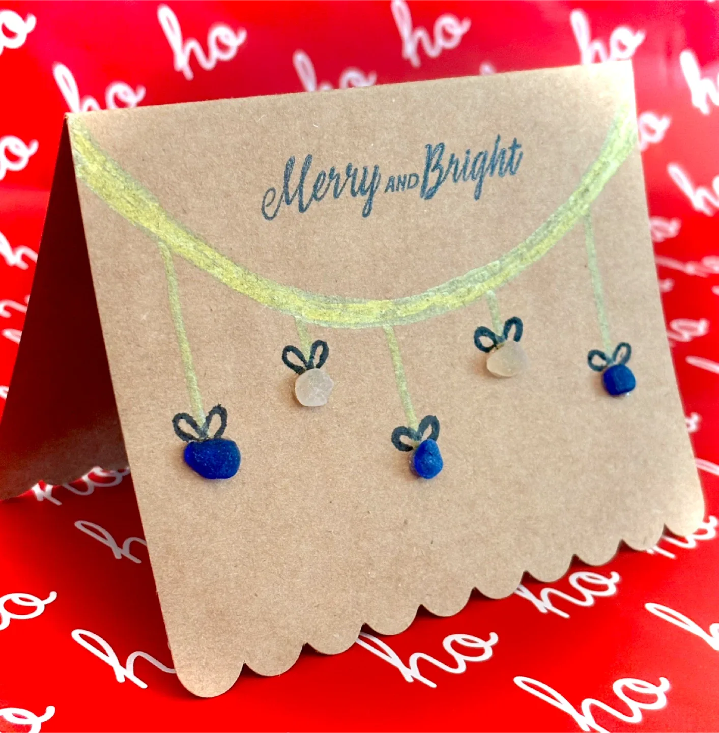 $5.00 Handmade ‘Beach Glass’ Christmas Cards image indicator(9)