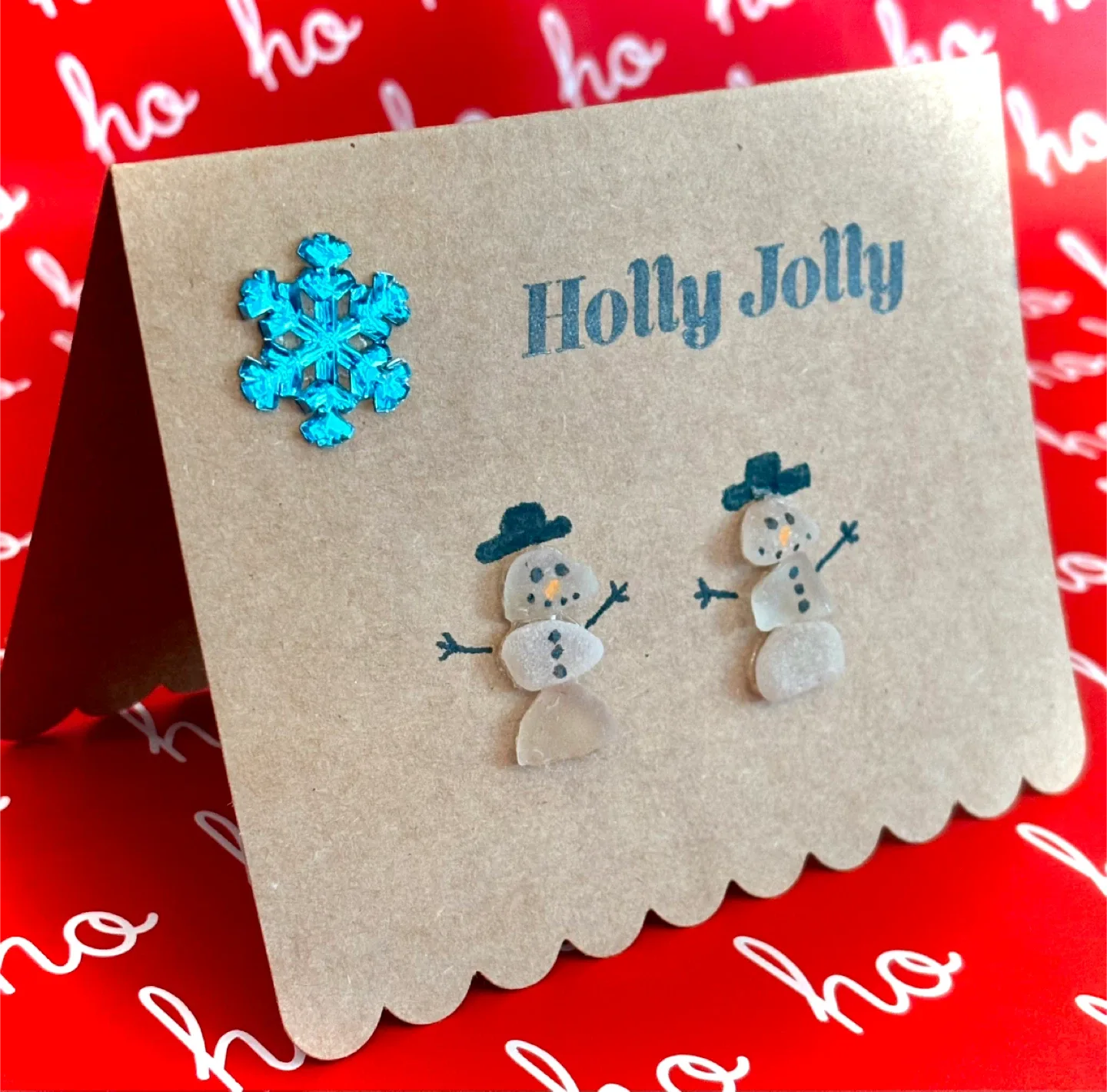 $5.00 Handmade ‘Beach Glass’ Christmas Cards image indicator(10)