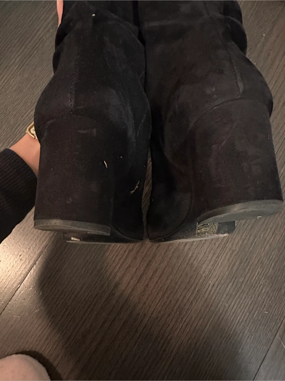 Prada Black Suede  Boots - Size 35.5 - photo 4