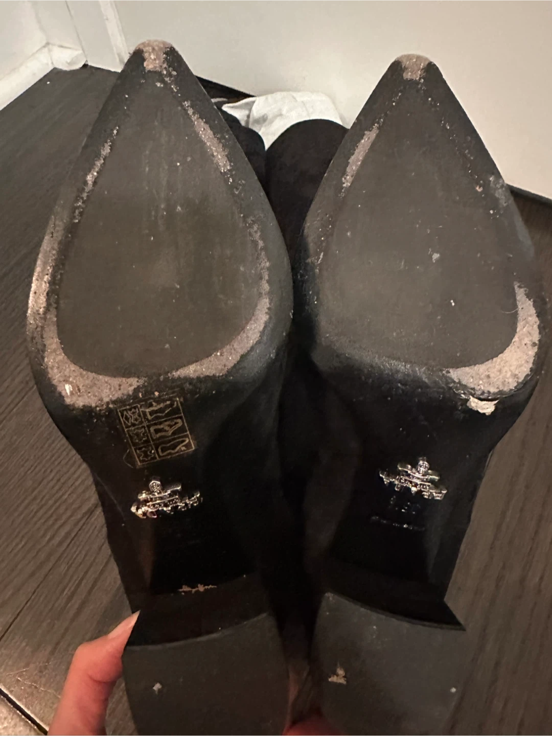 Prada Black Suede  Boots - Size 35.5 - photo 3