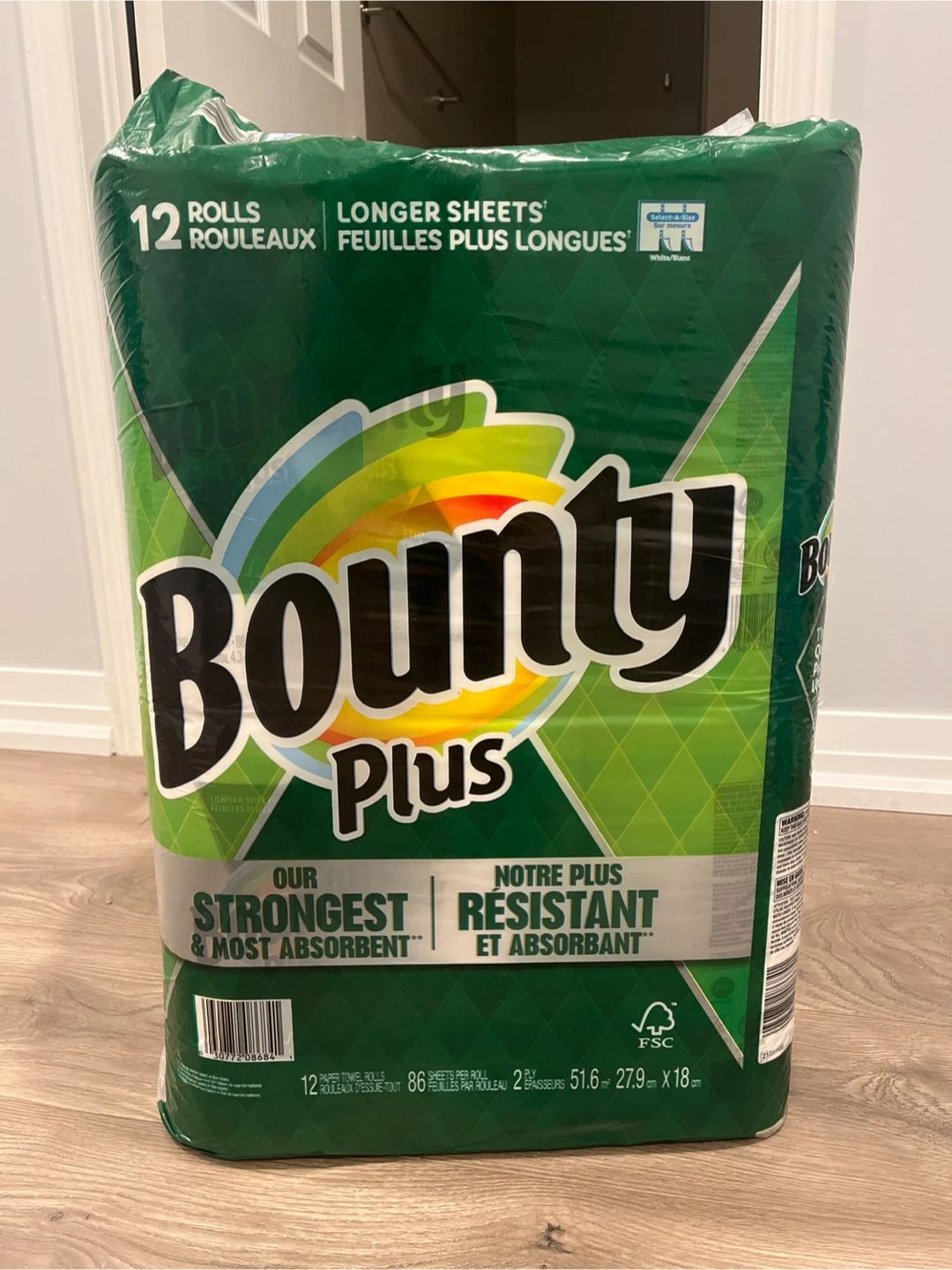 Bounty Plus Paper Towels - 12 Rolls