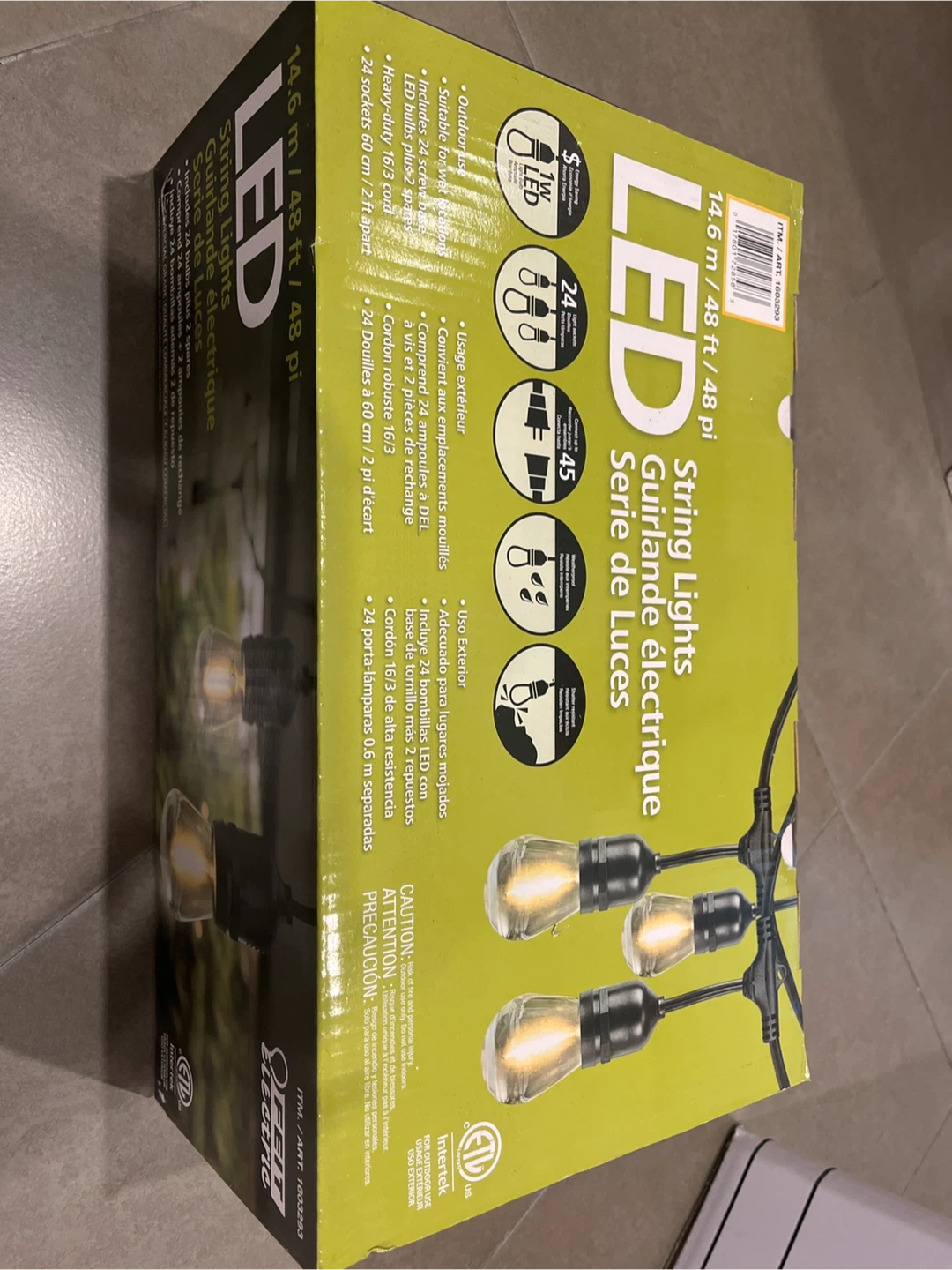 LED String Lights 14.6 m / 48 ft - New in Box!