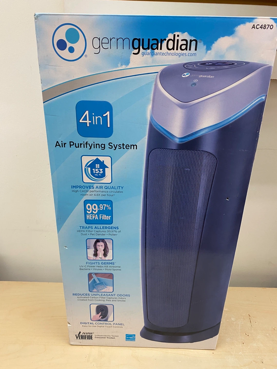 Air Purifying System. Germguardian