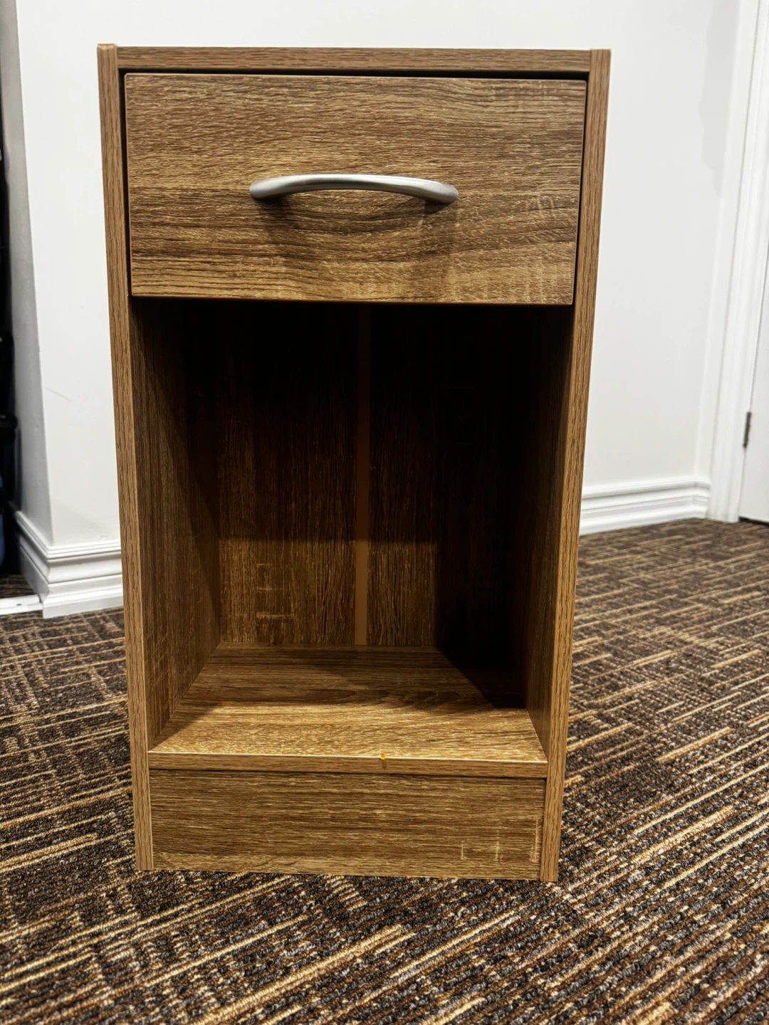Wood Nightstand with Drawer - photo 4