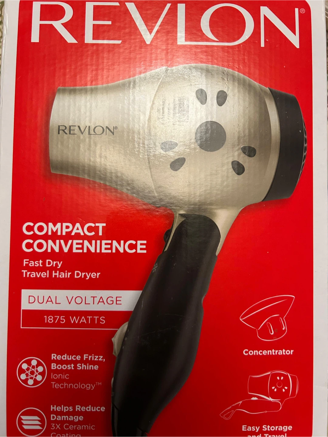 Revlon Compact Convenience Travel Hair Dryer