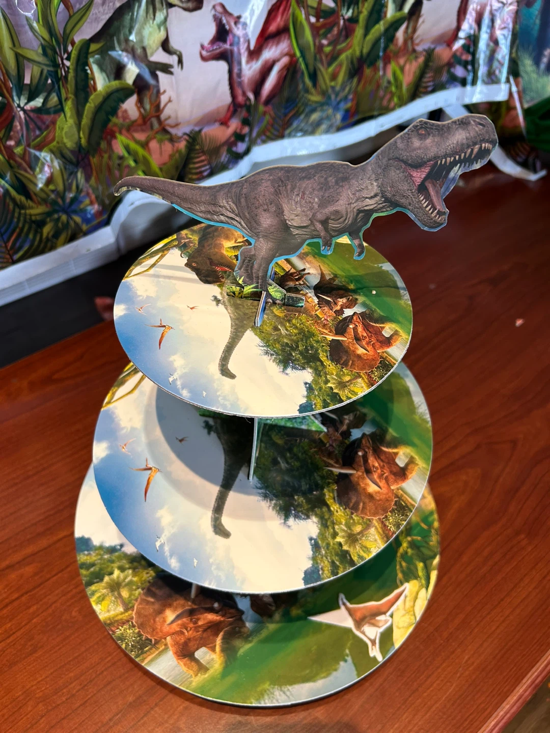 Three Rex Birthday Party Decorations