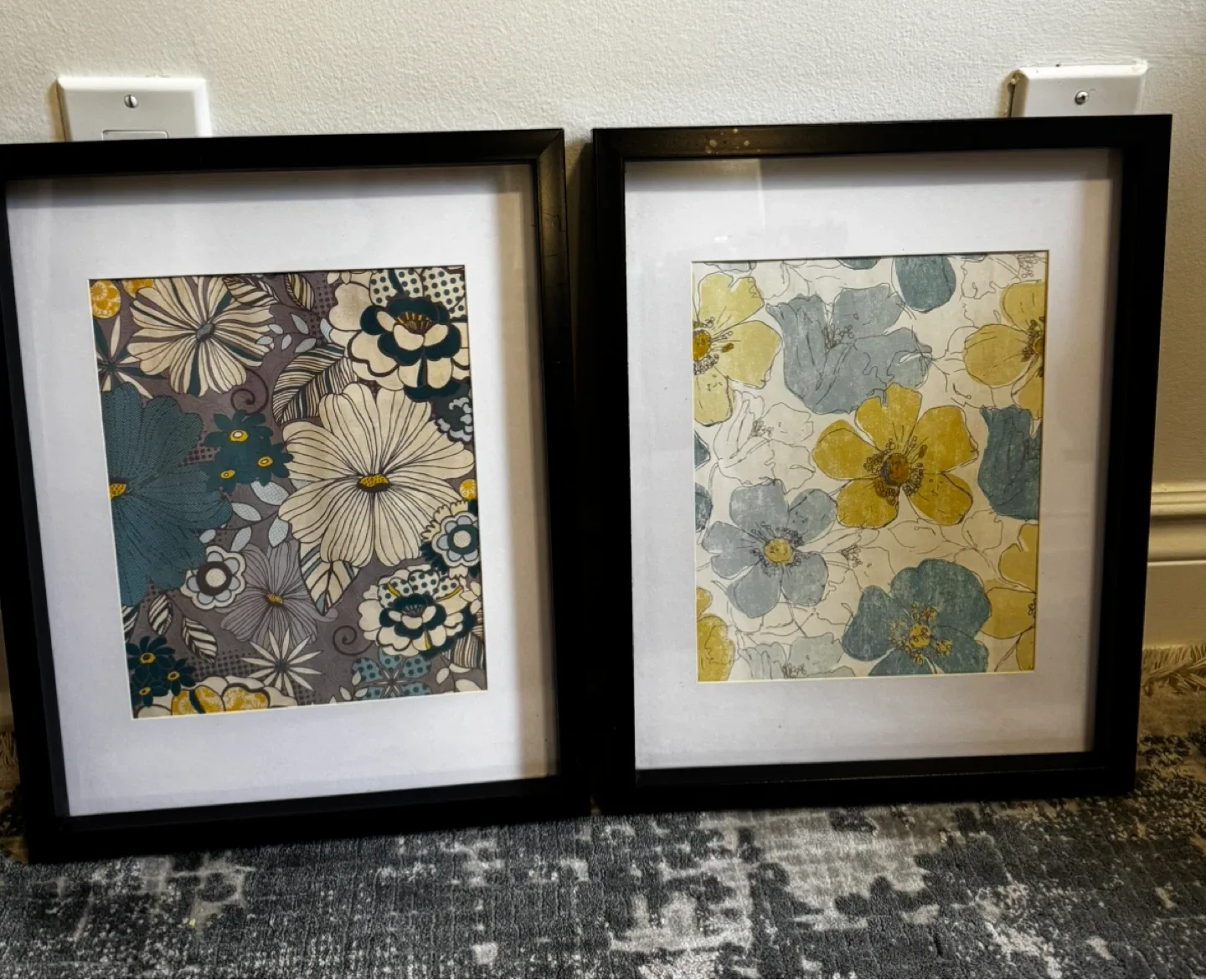 Set of 2 Framed Floral Prints image indicator(2)