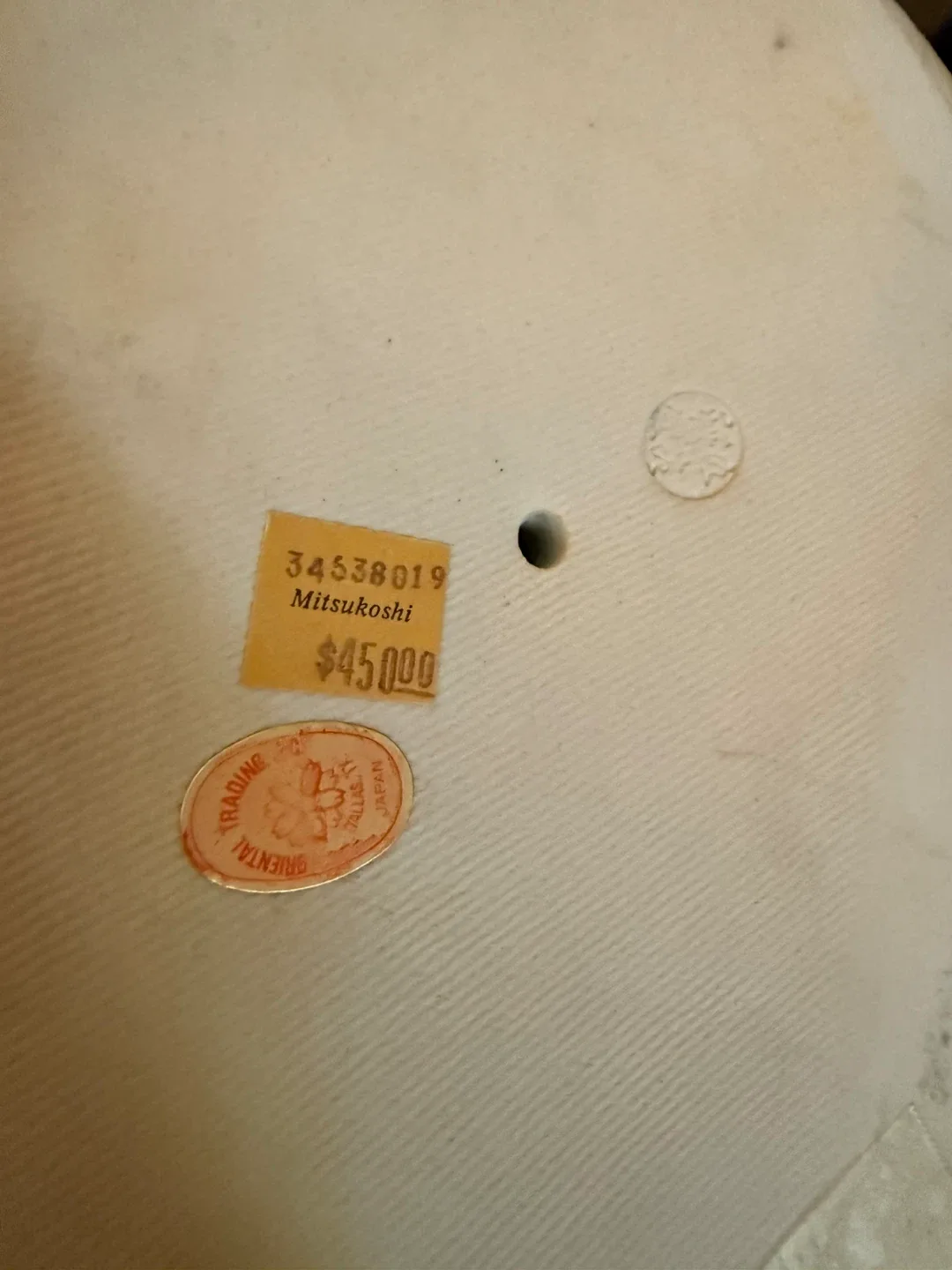 Rare Japanese Kutani lucky cat statue with kitten image indicator(4)