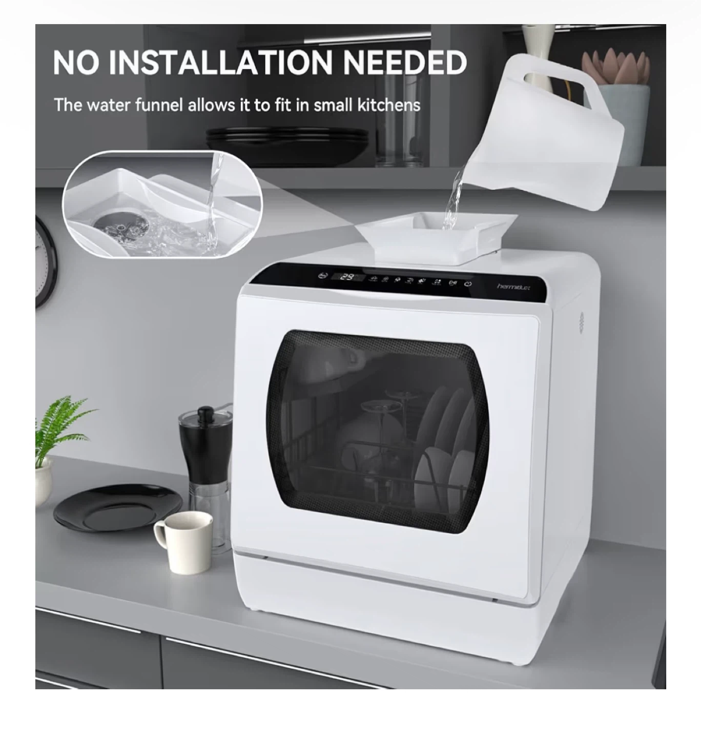 Hermitlux Countertop Dishwasher 120V - photo 2