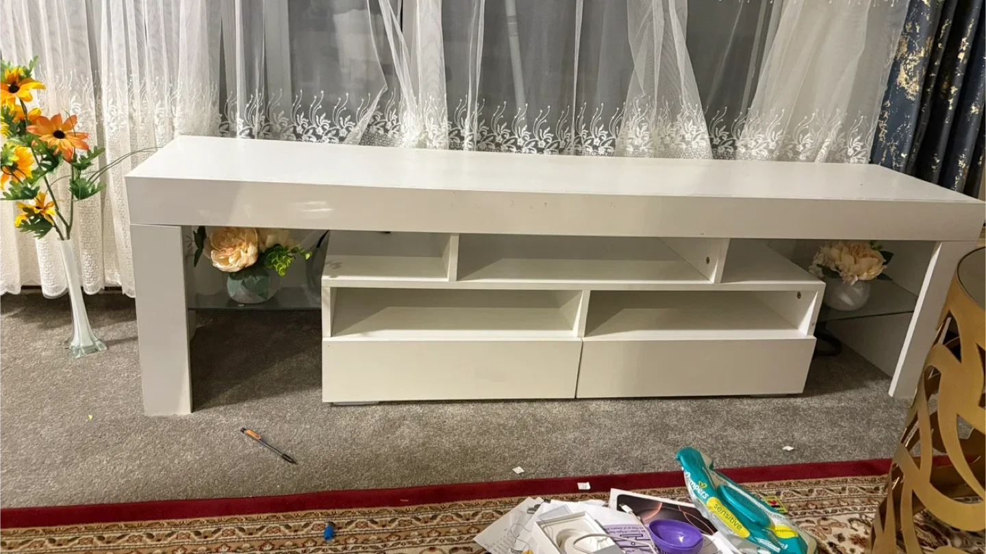 Blanc 78.5" White TV Unit image indicator(6)