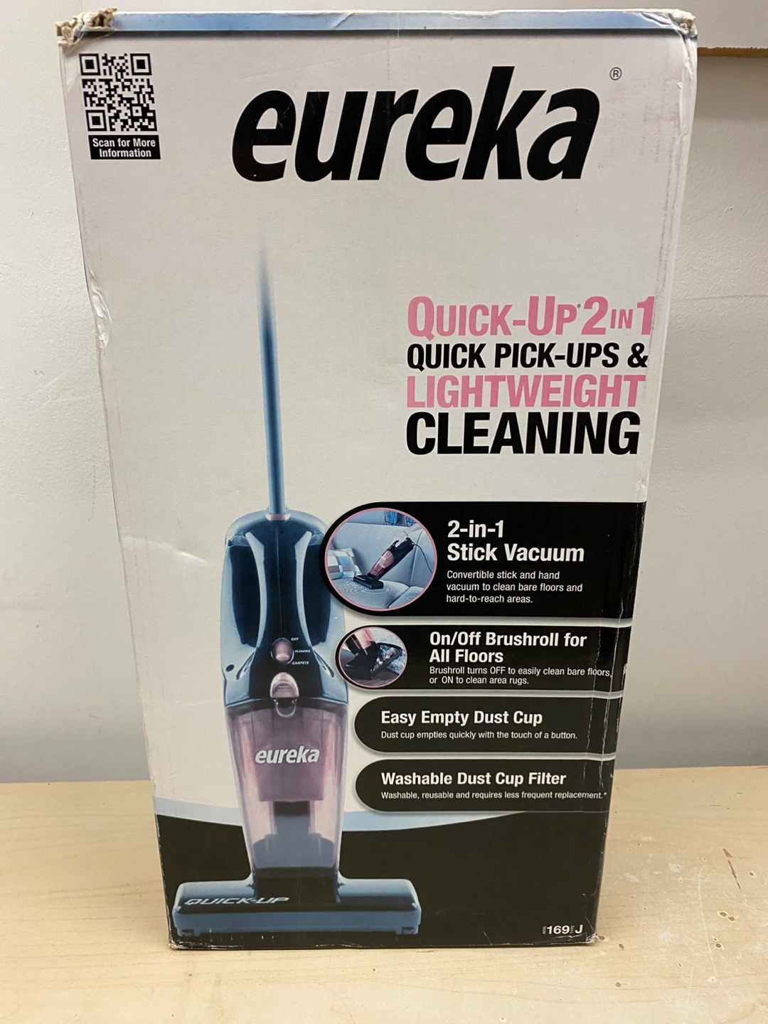 QQuick-Up 2 in 1 Stick Vacuum by Eureka,Bagless,corded - photo 4