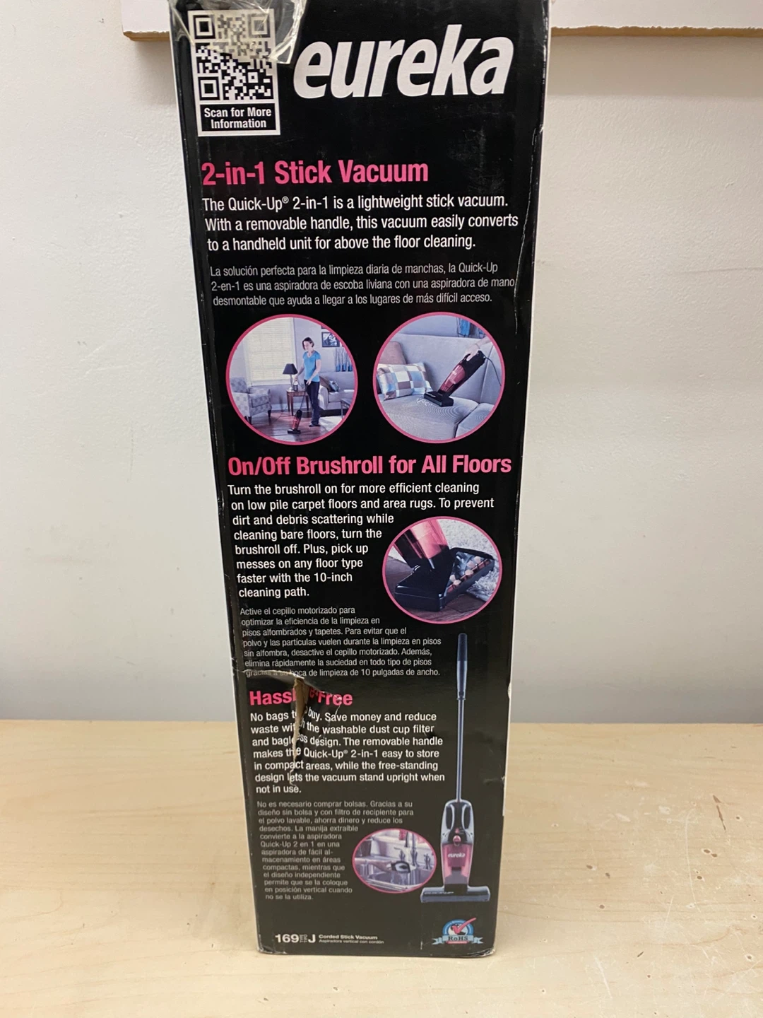 QQuick-Up 2 in 1 Stick Vacuum by Eureka,Bagless,corded - photo 2