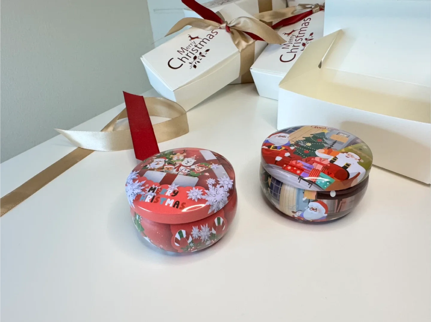 Christmas Candle Gift Set | 2×2.5oz | Handmade Soy Candles image indicator(3)