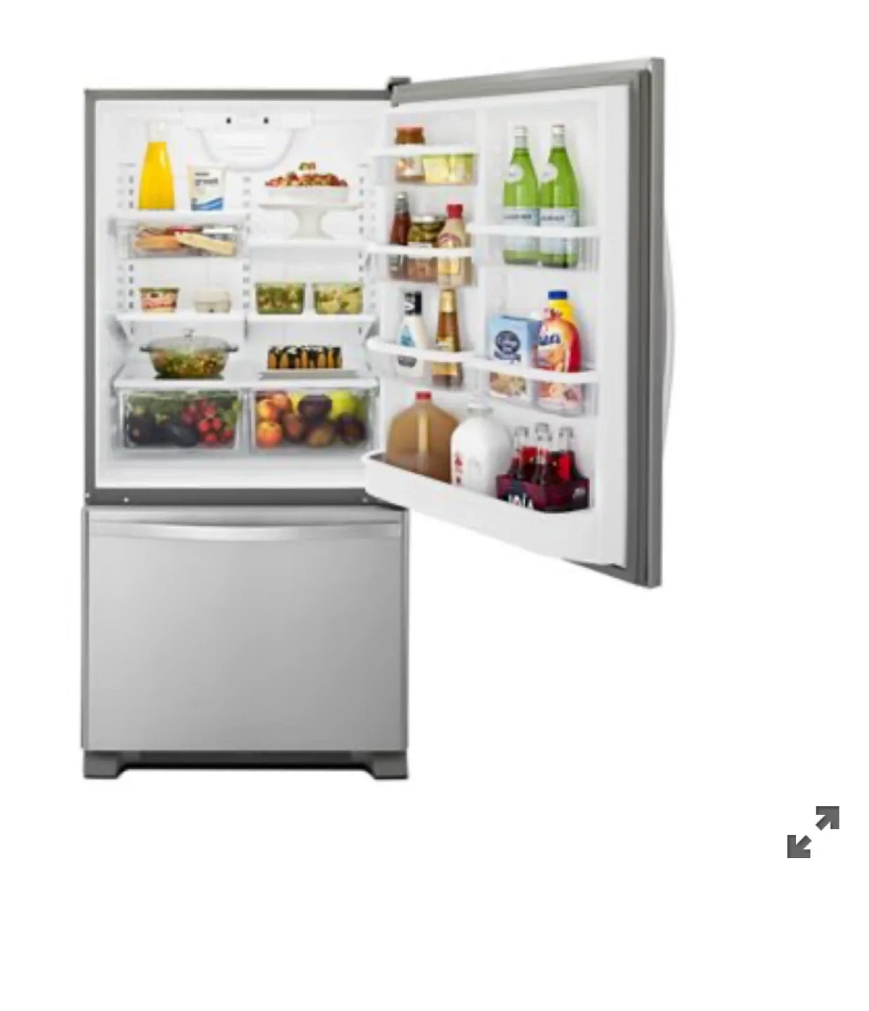 Whirlpool Stainless Steel Bottom Freezer Refrigerator image indicator(2)