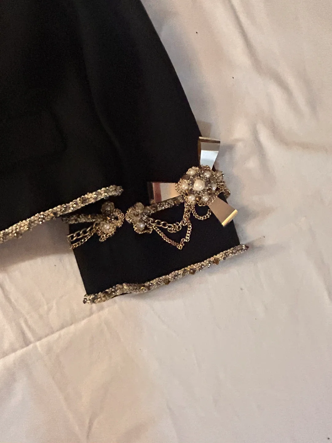 Chanel Black Embellished Jacket - Size 36 image indicator(3)