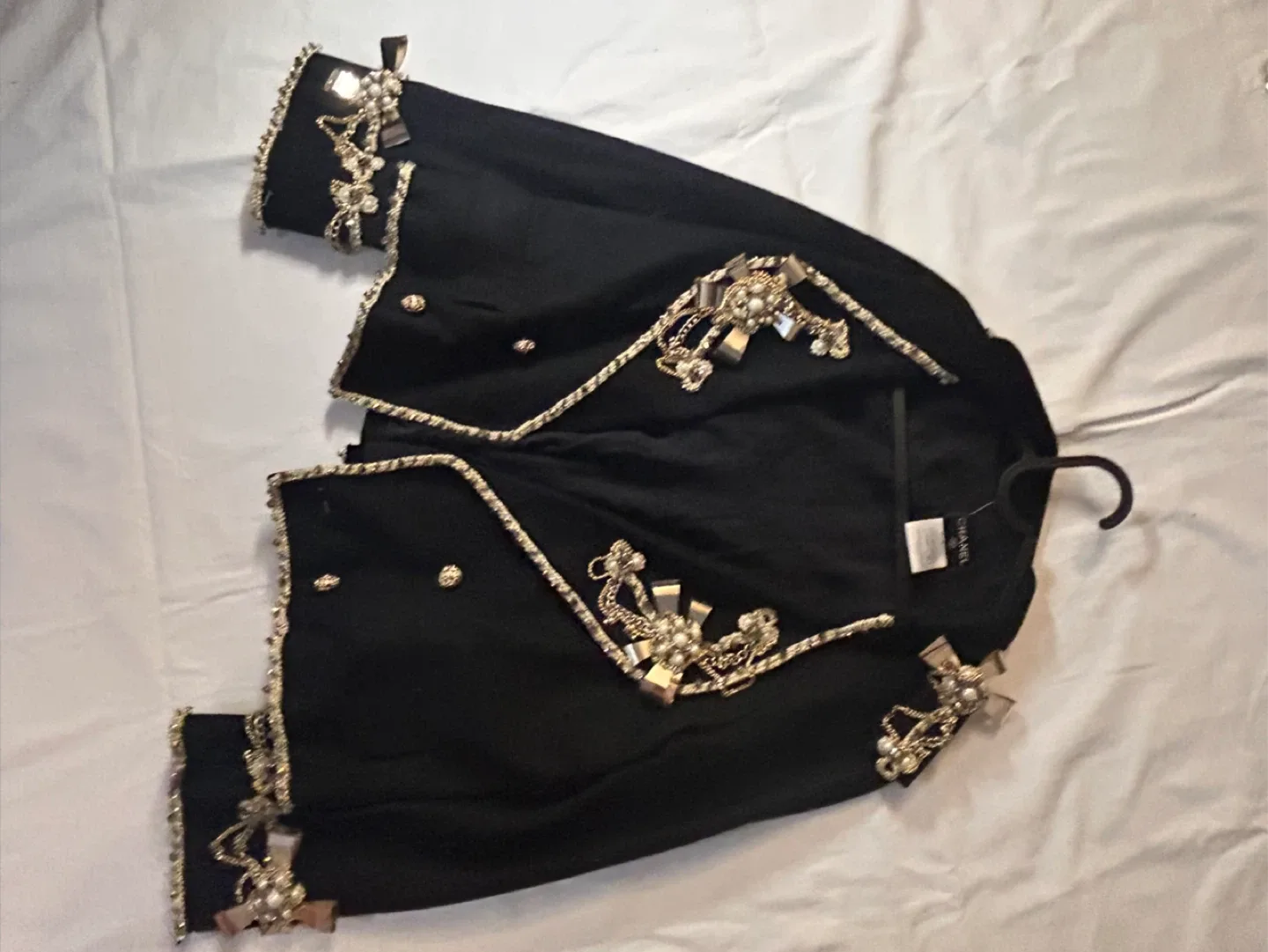 Chanel Black Embellished Jacket - Size 36 image indicator(6)