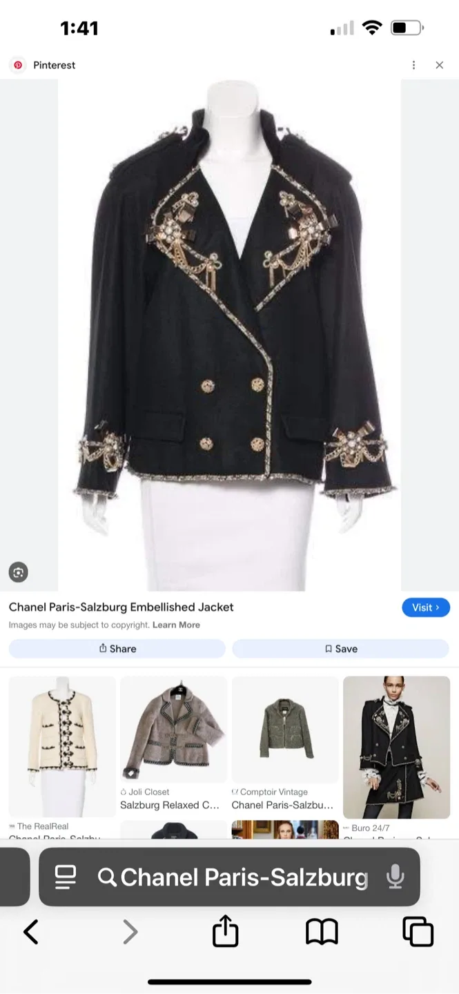 Chanel Black Embellished Jacket - Size 36 image indicator(9)