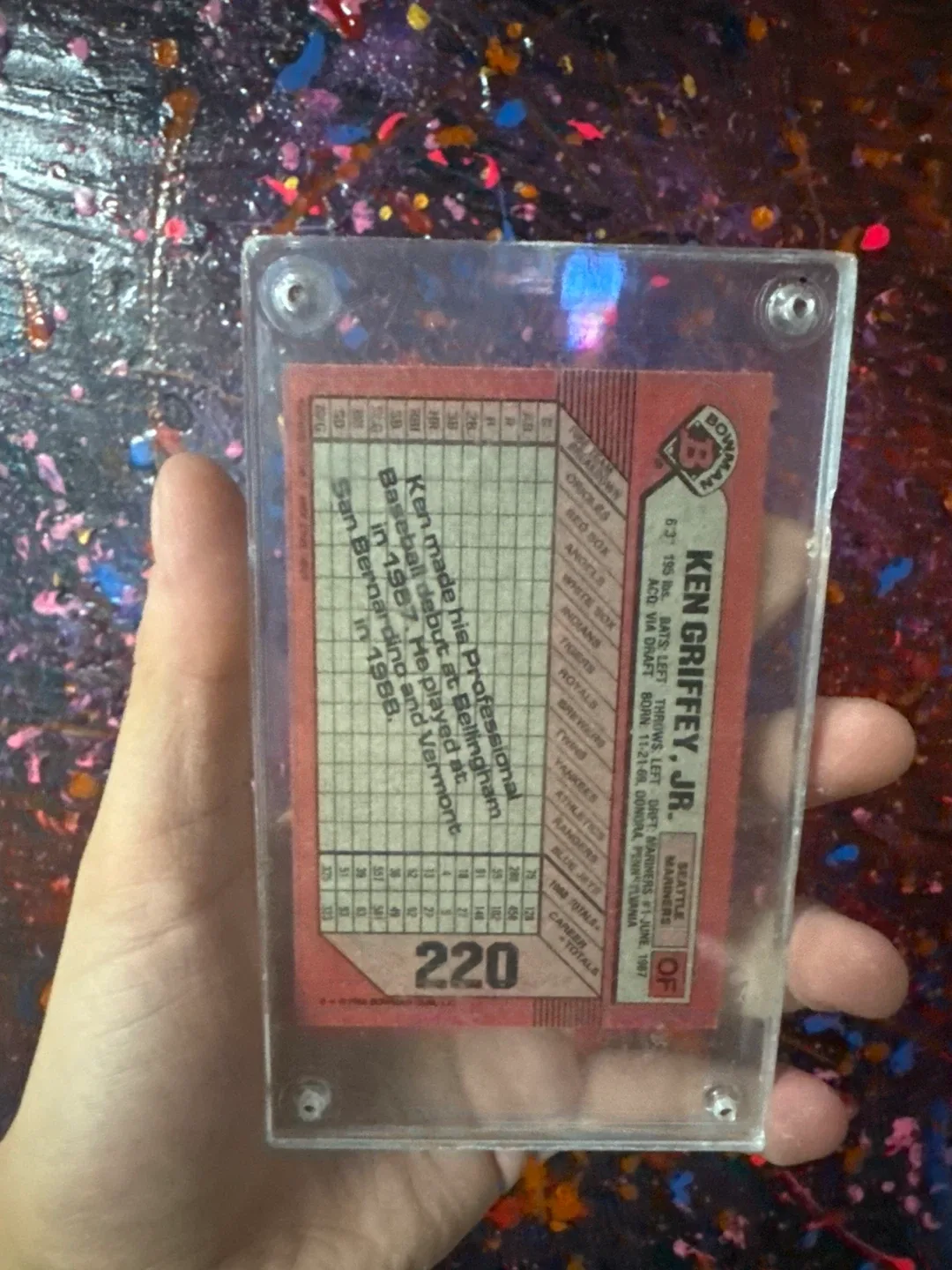 Ken Griffey Jr. Bowman Baseball Card image indicator(2)