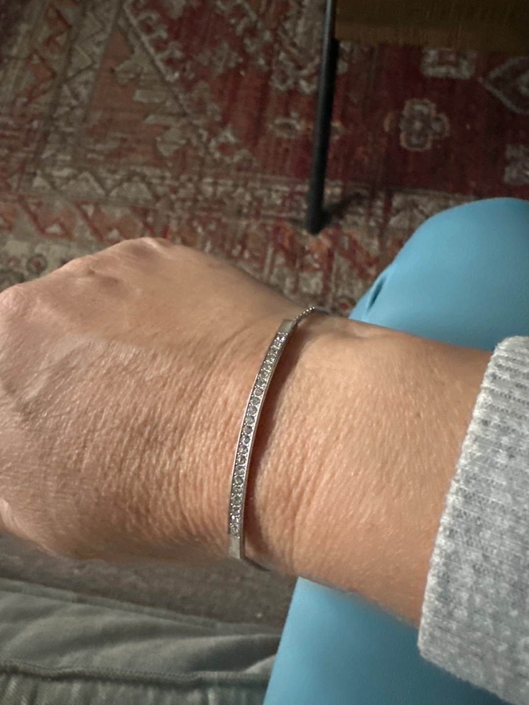 Silver-tone Bangle Bracelet - photo 2