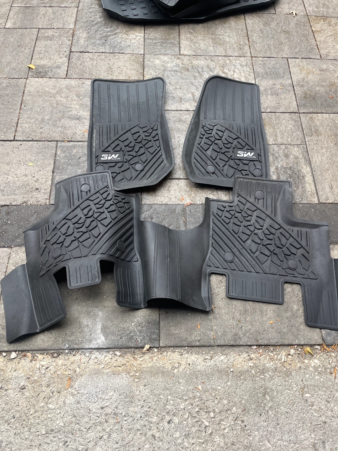 3W Floor Mats for Jeep Wrangler JK 2014-2018