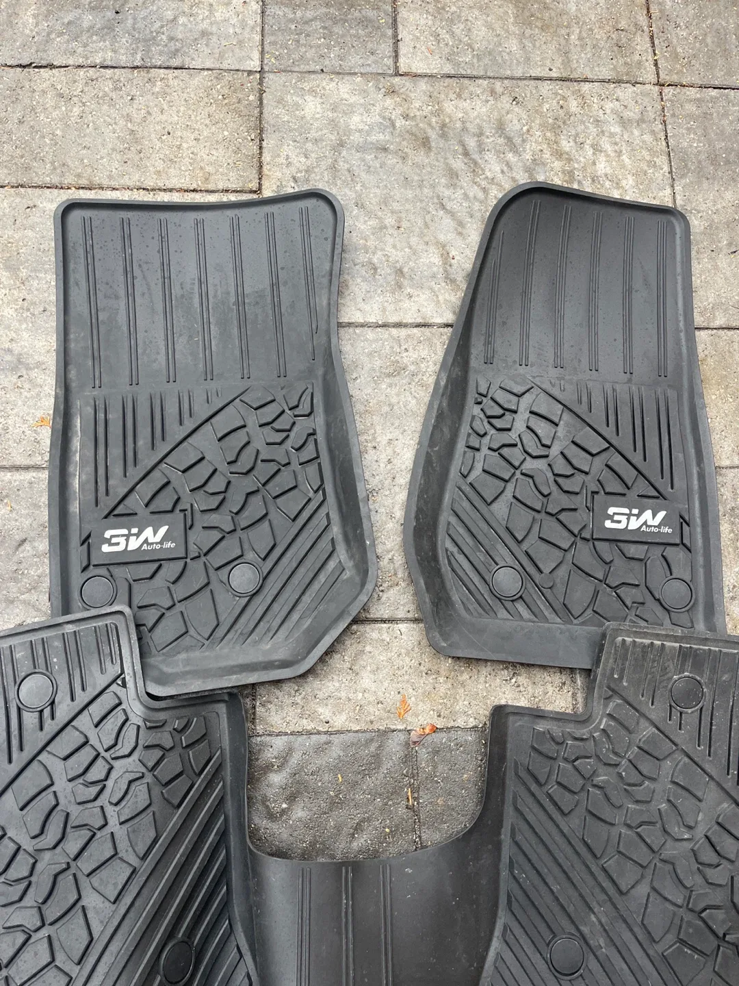 3W Floor Mats for Jeep Wrangler JK 2014-2018 image indicator(2)