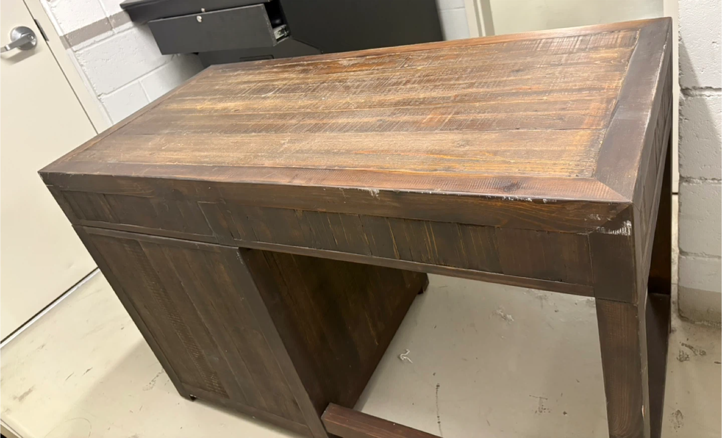Wooden Desk with Drawers - photo 4