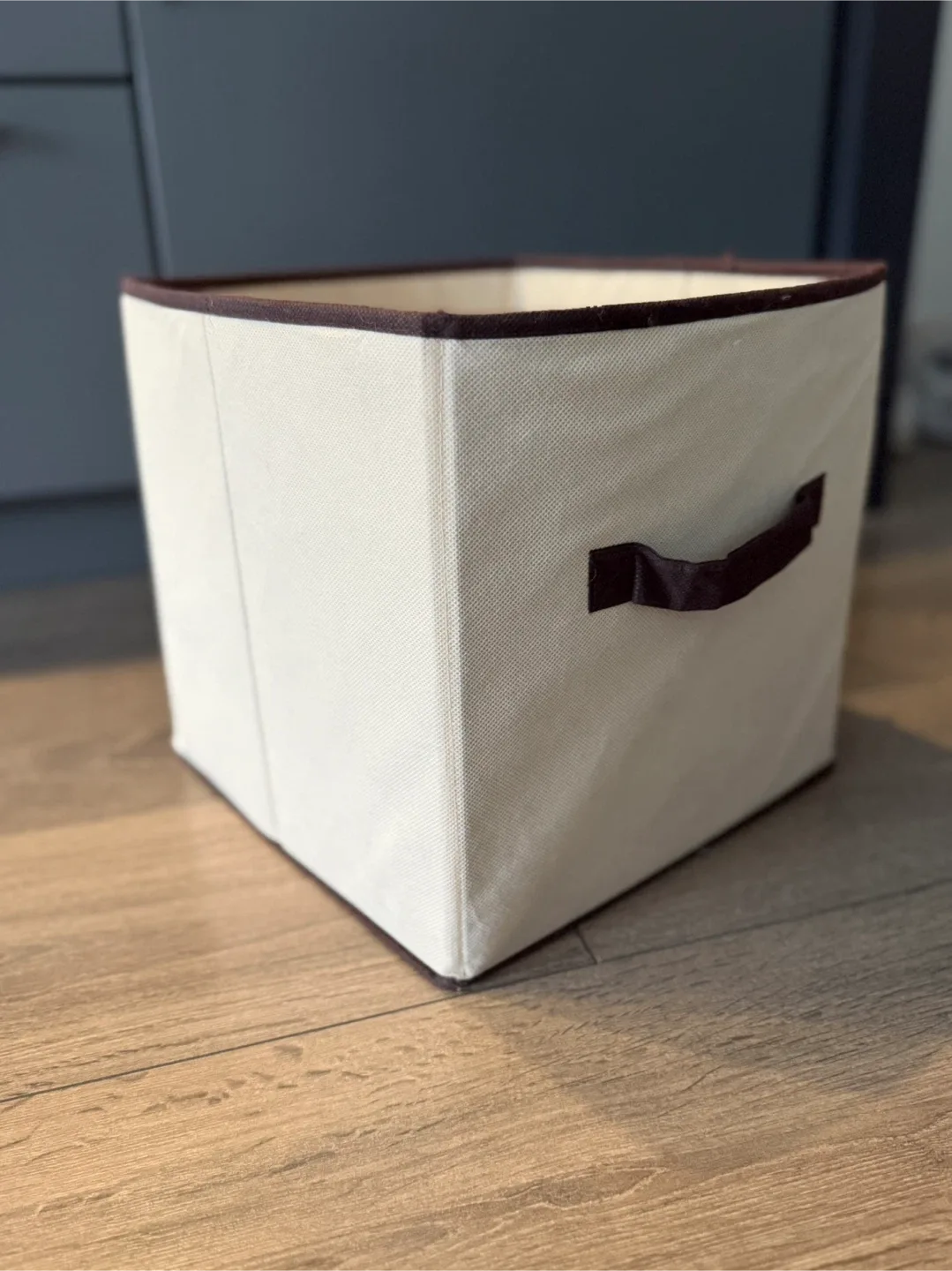 Fabric Storage Cubes - Beige, Brown & Grey thumbnail