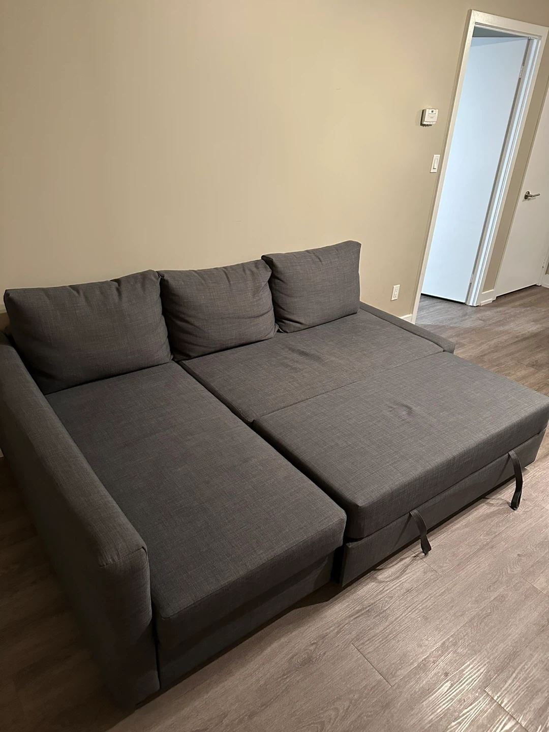 IKEA Friheten Grey Sectional Sofa bed with Storage - photo 2