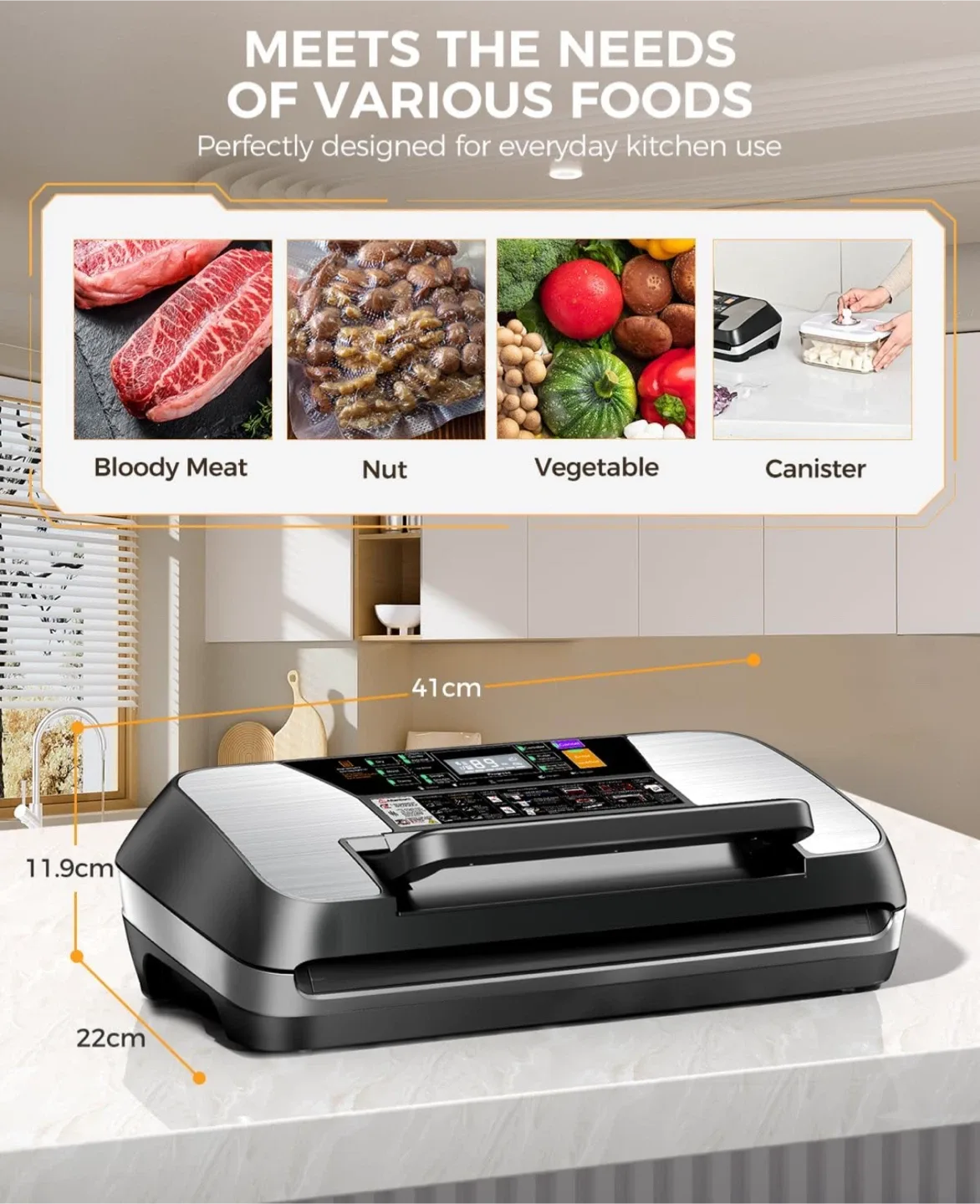 New Food Vacuum Sealer - Keep Food Fresh image indicator(5)