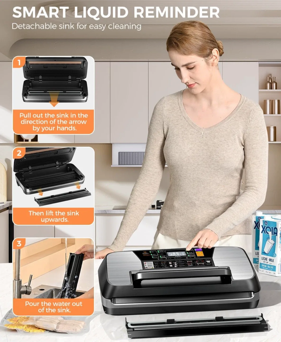 New Food Vacuum Sealer - Keep Food Fresh image indicator(6)