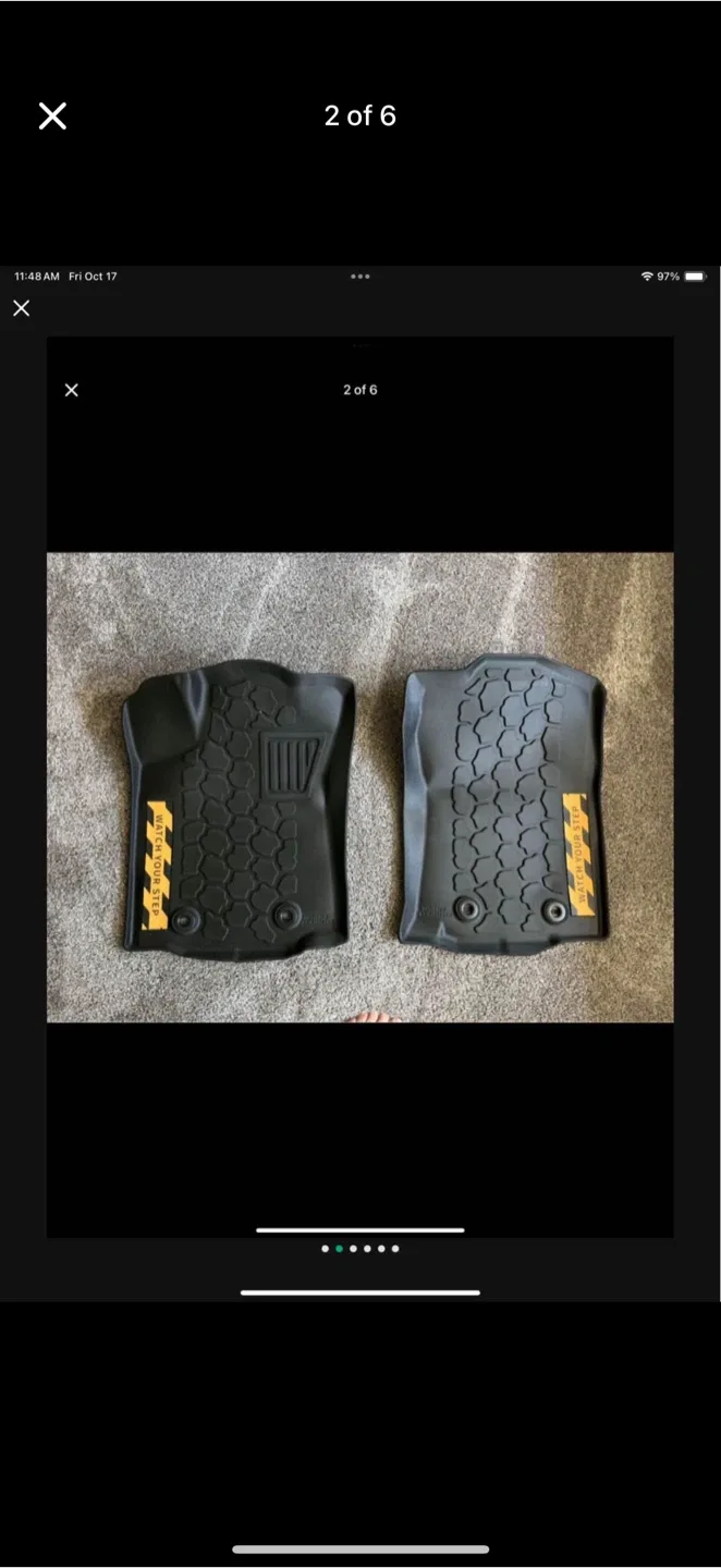 New Toyota Tacoma Double Cab 2018-23 All Weather Floor Liners image indicator(2)