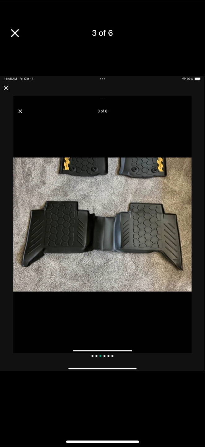New Toyota Tacoma Double Cab 2018-23 All Weather Floor Liners - photo 3