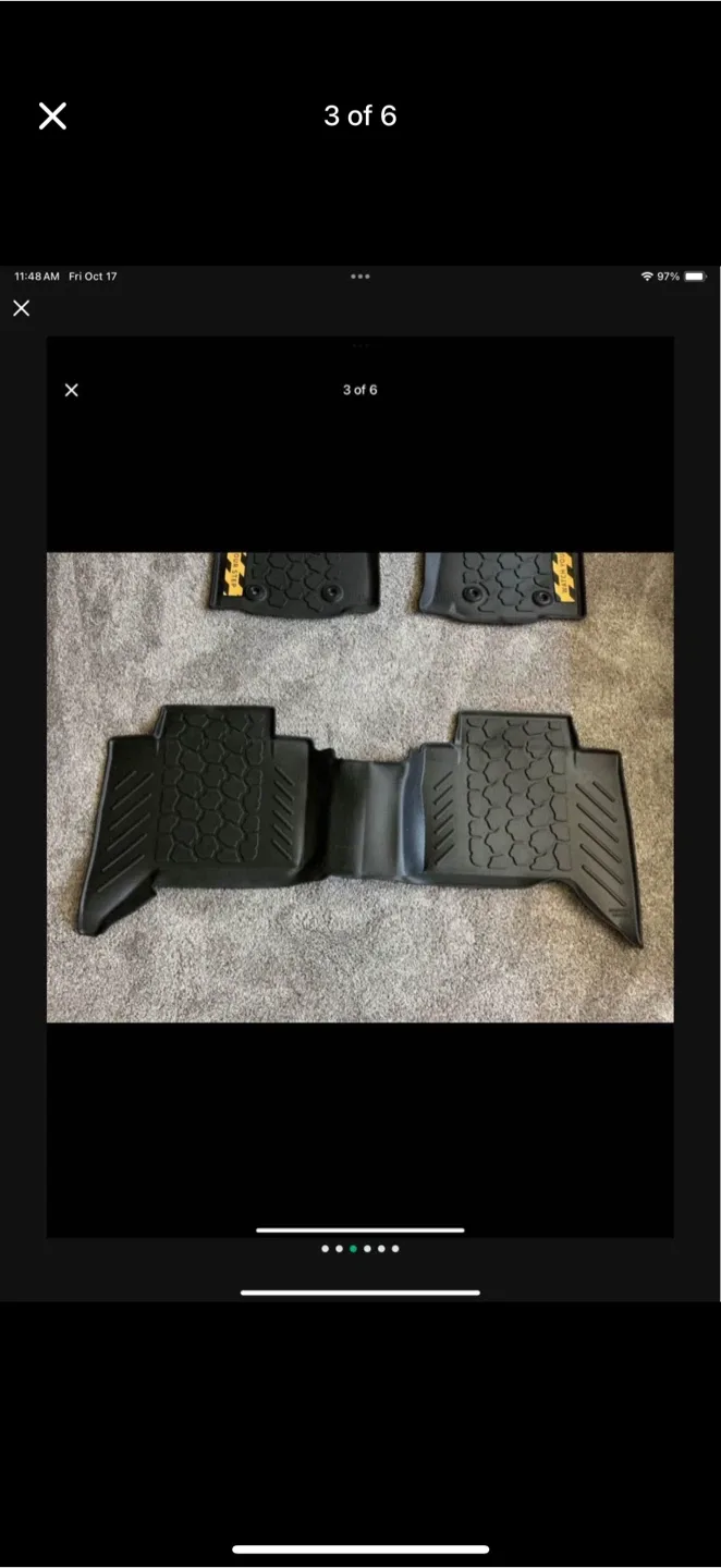New Toyota Tacoma Double Cab 2018-23 All Weather Floor Liners image indicator(3)