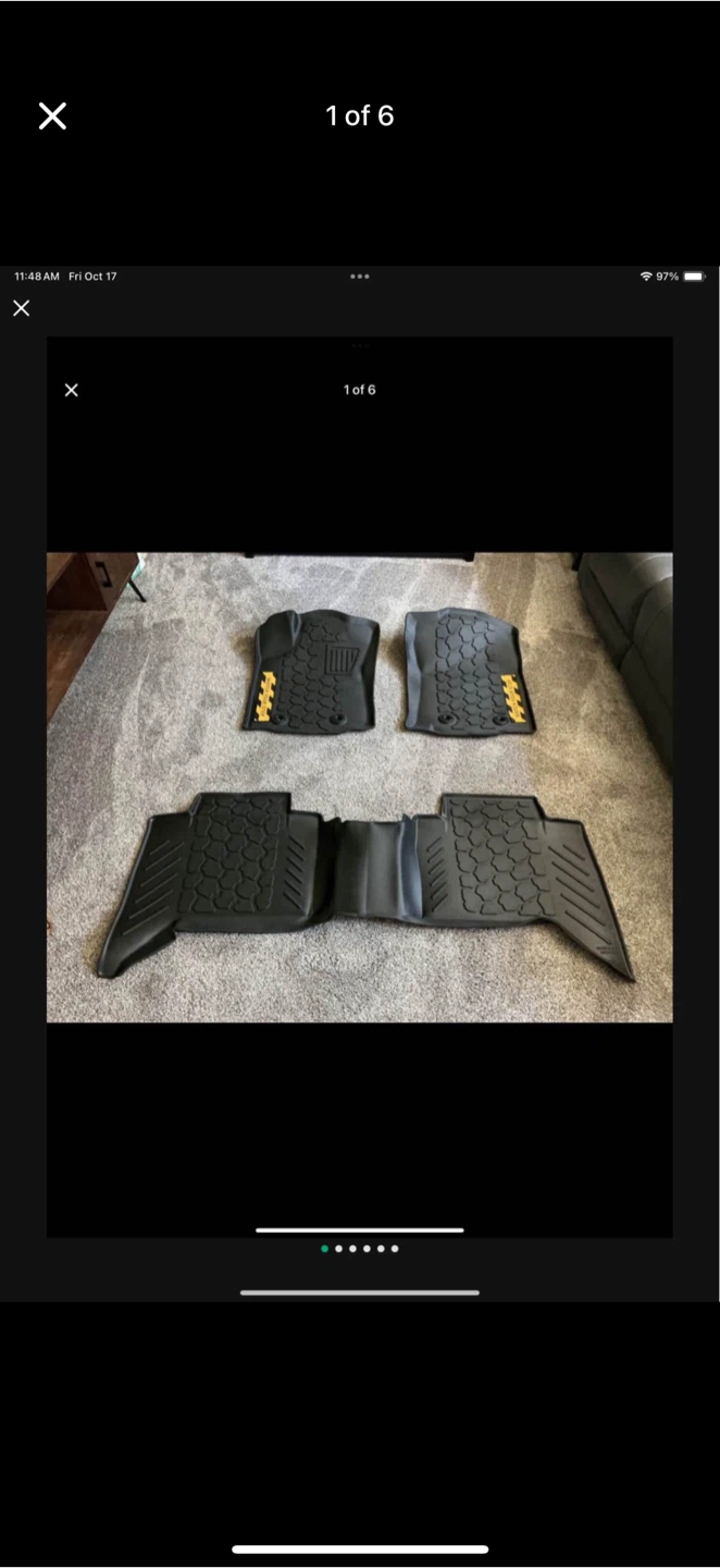 New Toyota Tacoma Double Cab 2018-23 All Weather Floor Liners