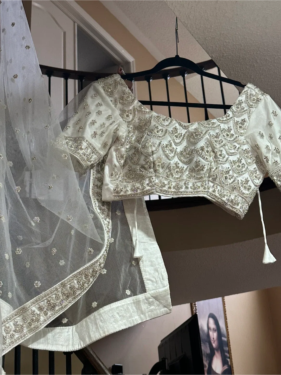 White Embroidered Lehenga image indicator(2)