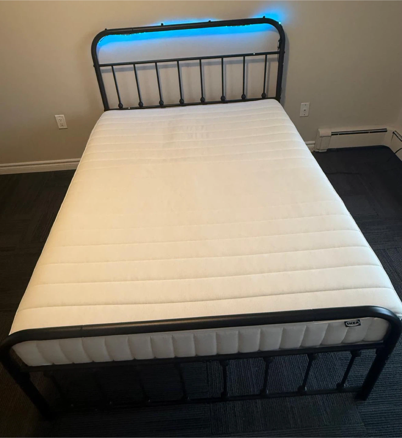 Double size Bed Frame and mattress - photo 2