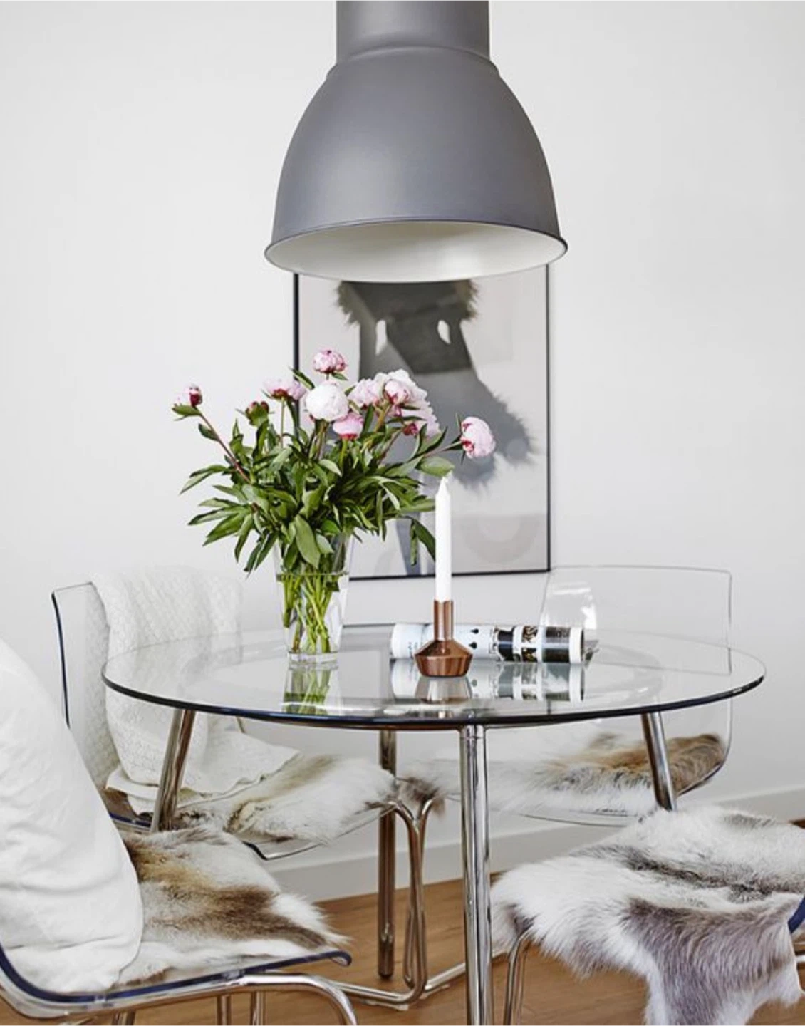 Glass Round Dining Table
