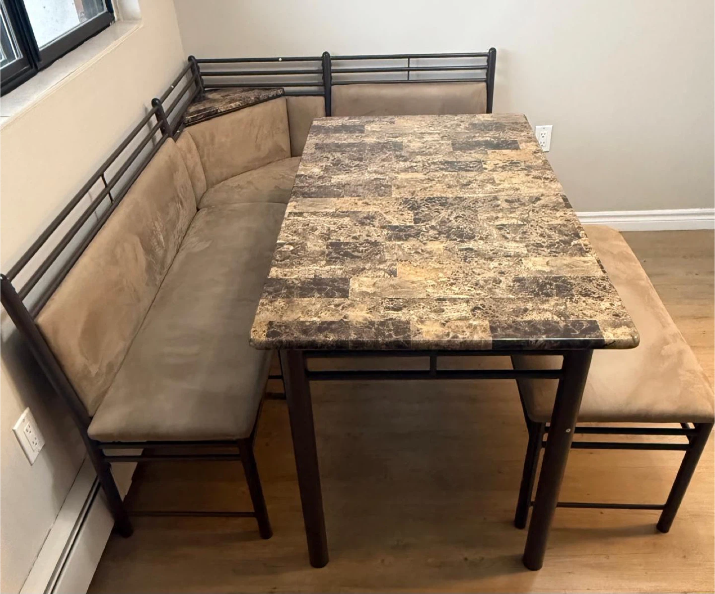 Corner Dining Set - Table, Bench, and Seating