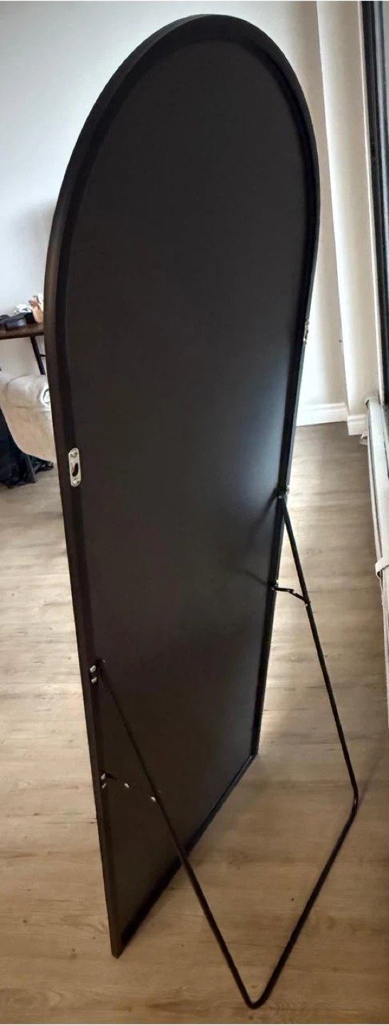 Black Arched Full Length Mirror - photo 2