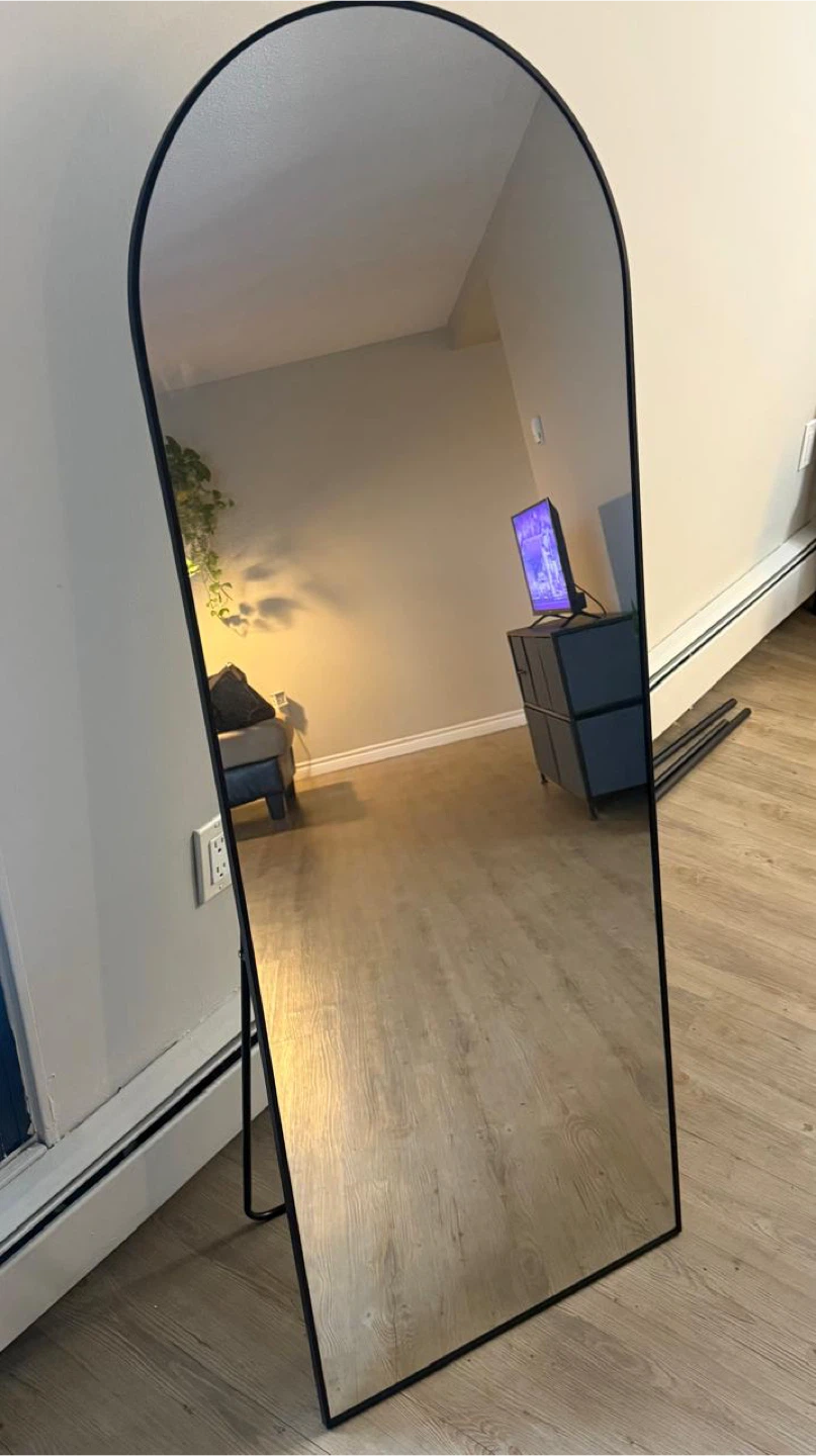 Black Arched Full Length Mirror