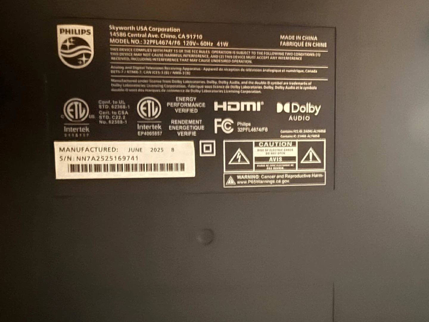 Philips 32PFL4674/F8 32" Roku TV - photo 2