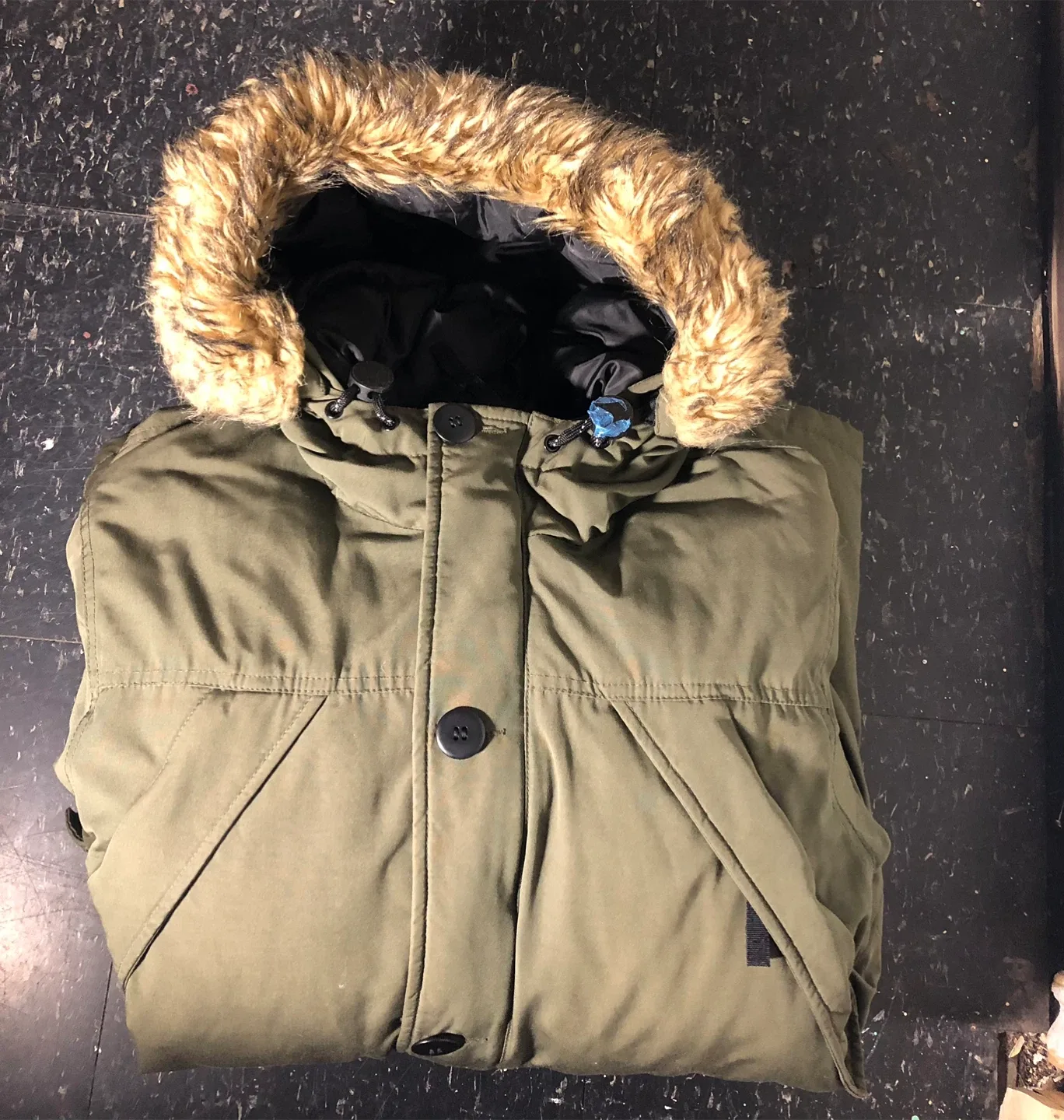 Arsenic Green Winter Parka - Size M image indicator(3)