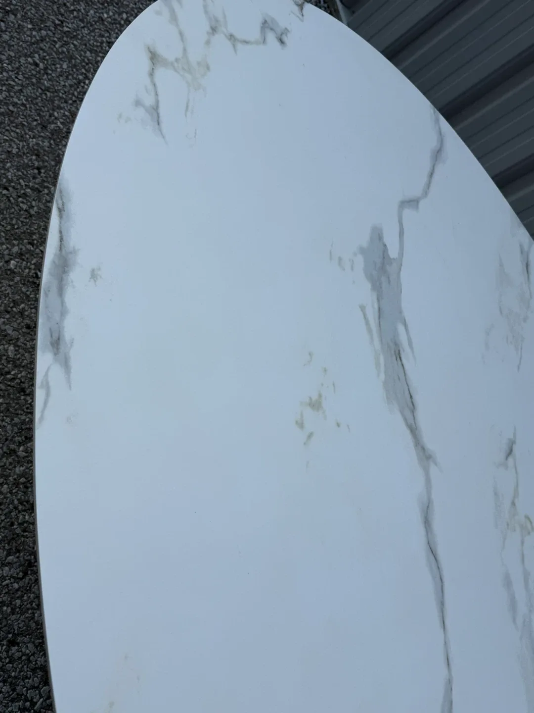 NUEVO White Ceramic Oval Dining Table  6 person. image indicator(4)