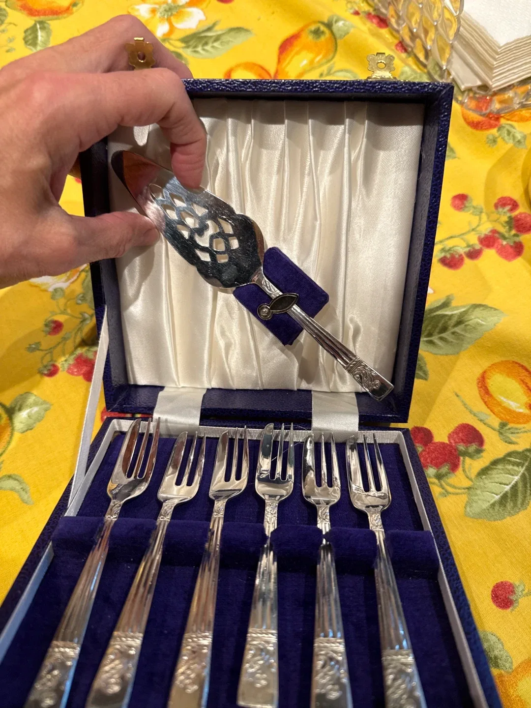 Vintage English Dessert Fork Set – $60 image indicator(2)