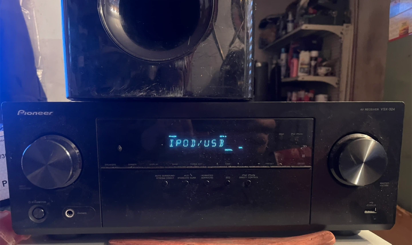 Pioneer VSX-324 AV Receiver with Samsung Subwoofer - photo 2
