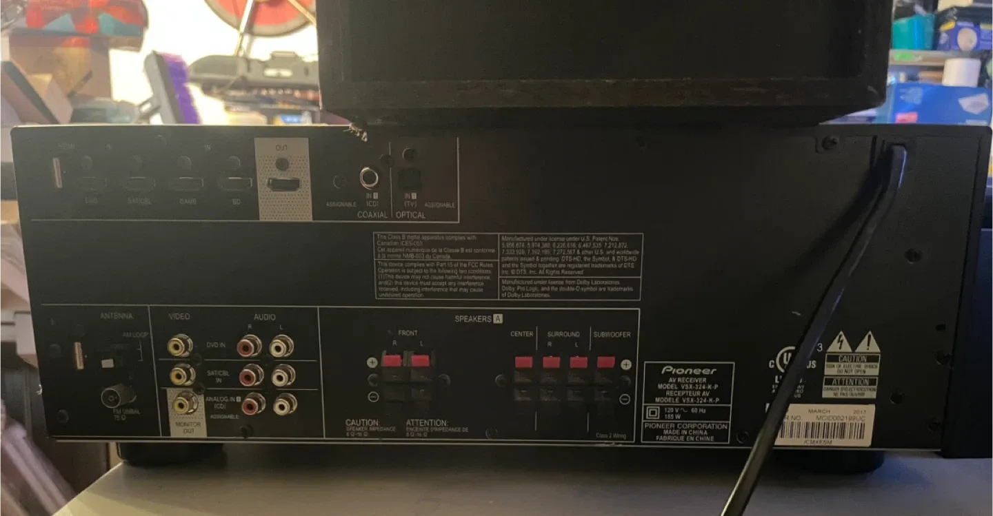 Pioneer VSX-324 AV Receiver with Samsung Subwoofer image indicator(3)