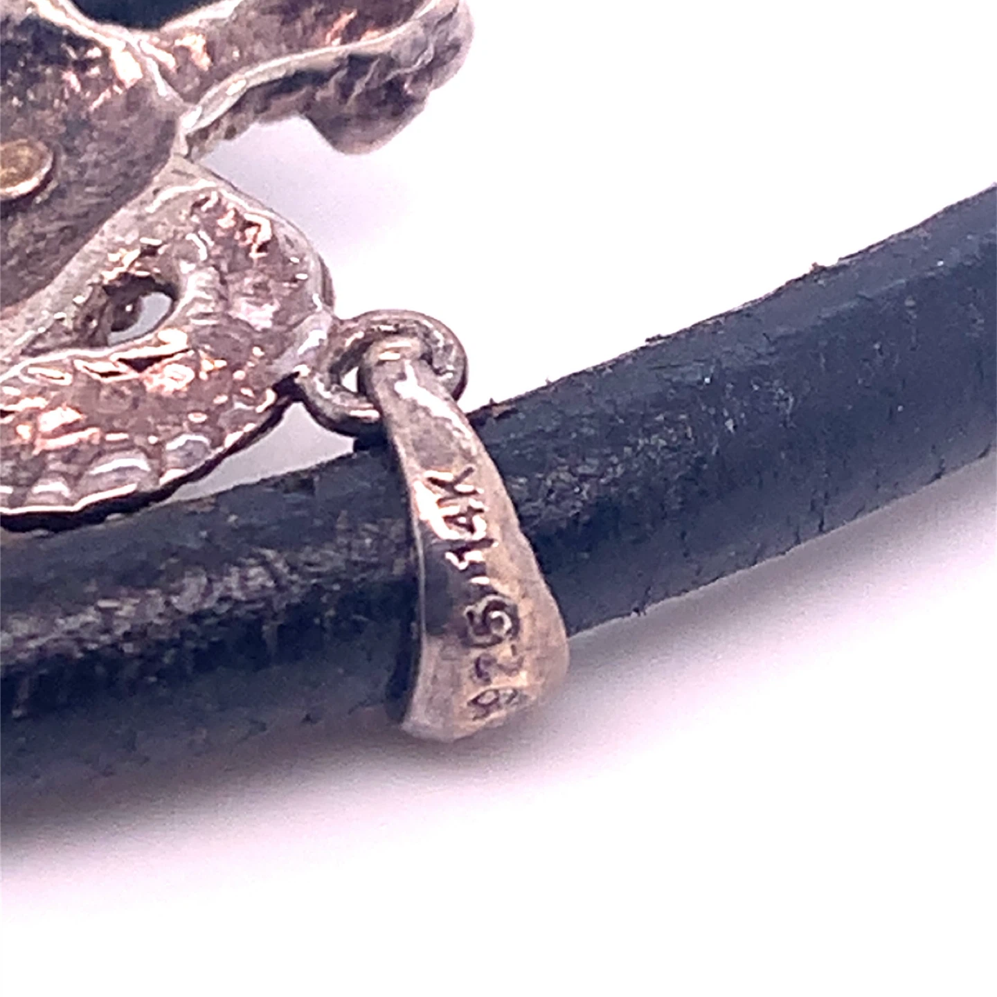 Turtle Pendant Necklace - Sterling Silver & 14K Gold - photo 4