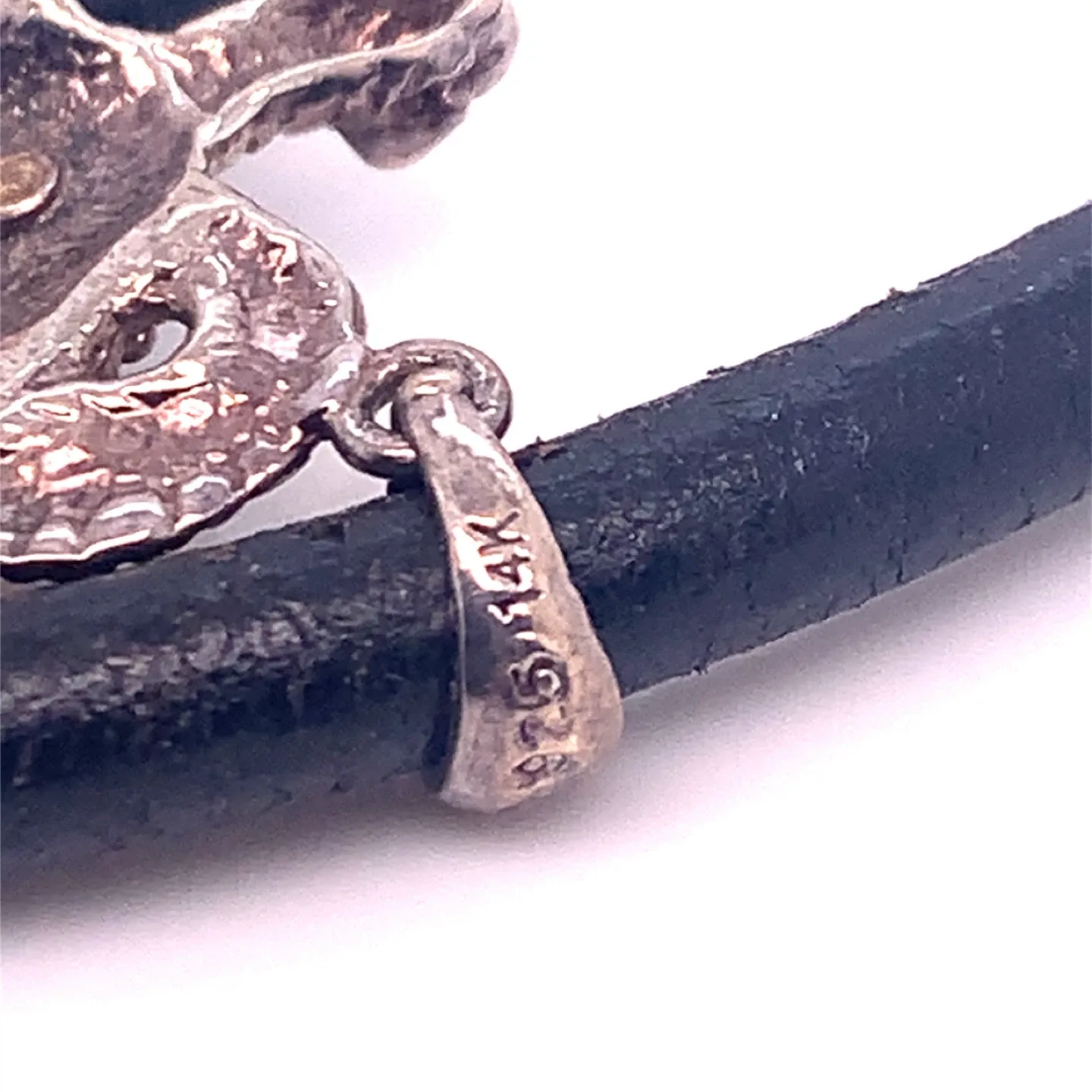 Turtle Pendant Necklace - Sterling Silver & 14K Gold image indicator(4)