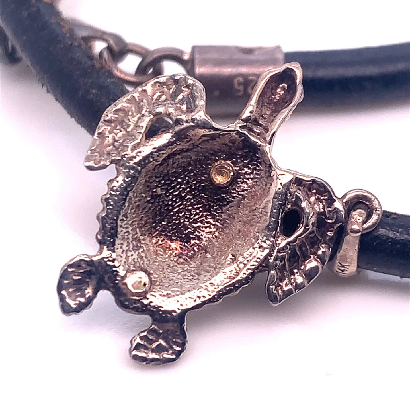 Turtle Pendant Necklace - Sterling Silver & 14K Gold - photo 3